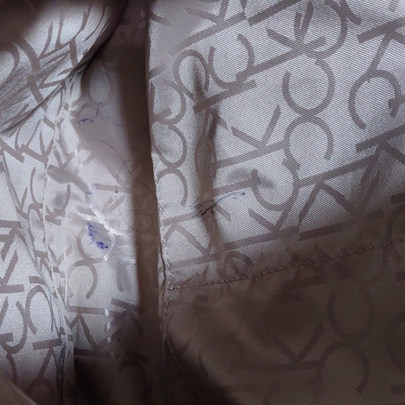 Calvin Klein Faux Leather Trapezoid Drawstring Bag - Picture 7 of 7